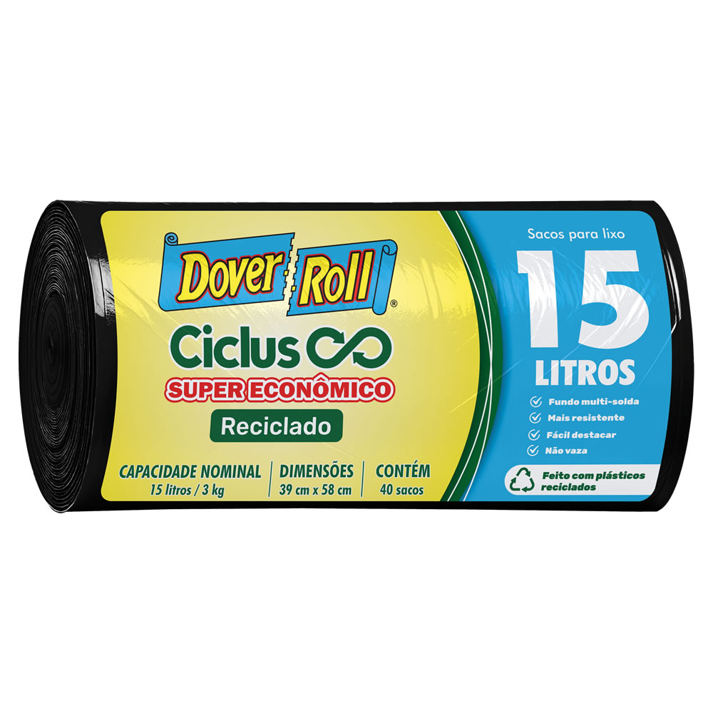 Dover-Roll Ciclus Super Econômico Reciclado 15L